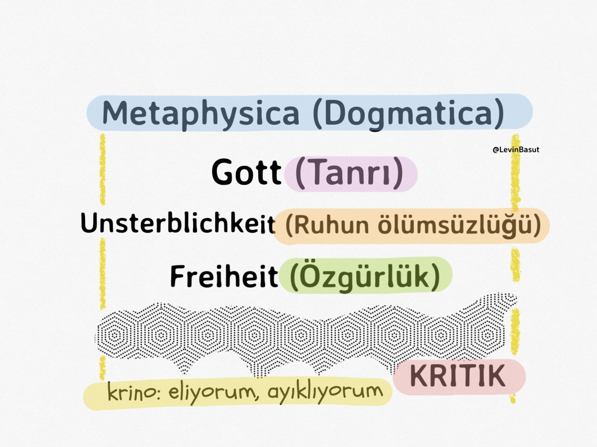 Kant, KrV (Saf Aklın Eleştirisi) Giriş B III & VI  | § Ders 3: “Metafizik Nedir?”